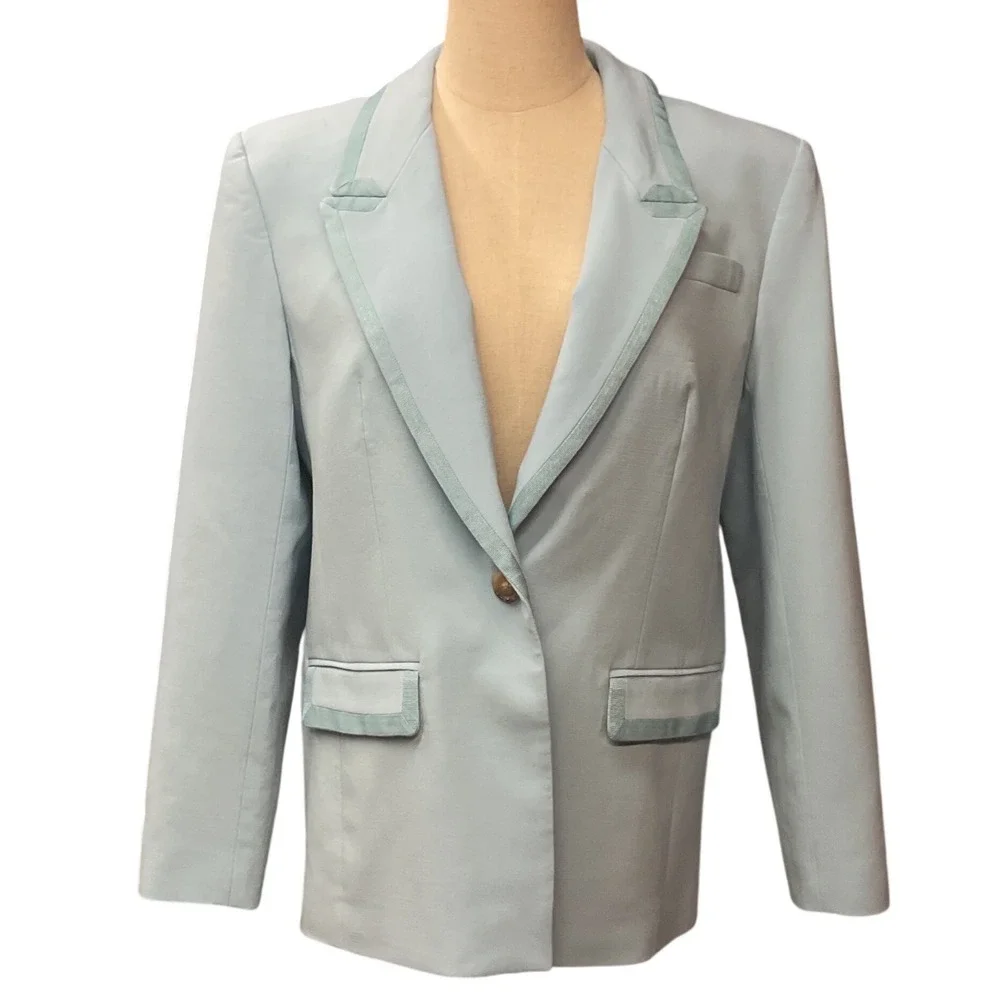 J. Crew Vivienne Collared Blazer in Italian Stretch Merino Wool Blend‎ Size 10